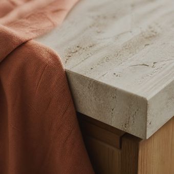 Honed travertine
