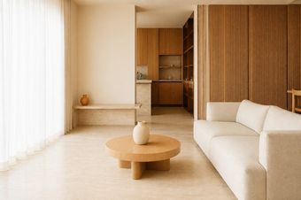 The same living room at 14:15, afternoon