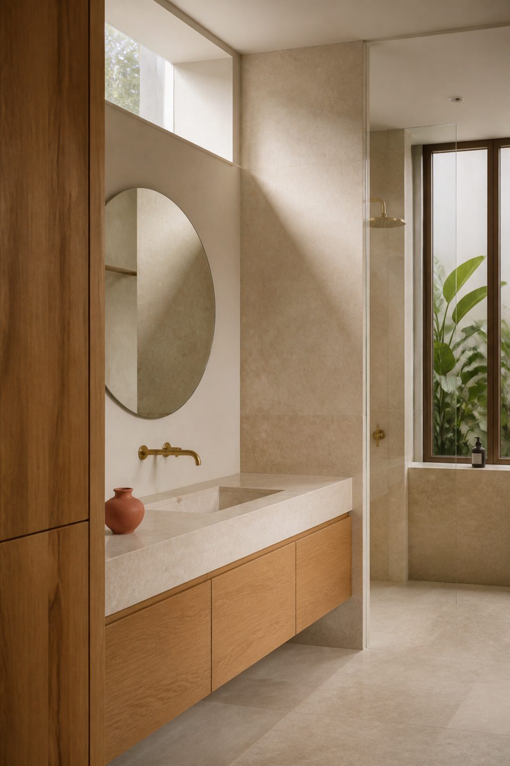 Bathroom, Condominium. Concept interior by Hugo Homes